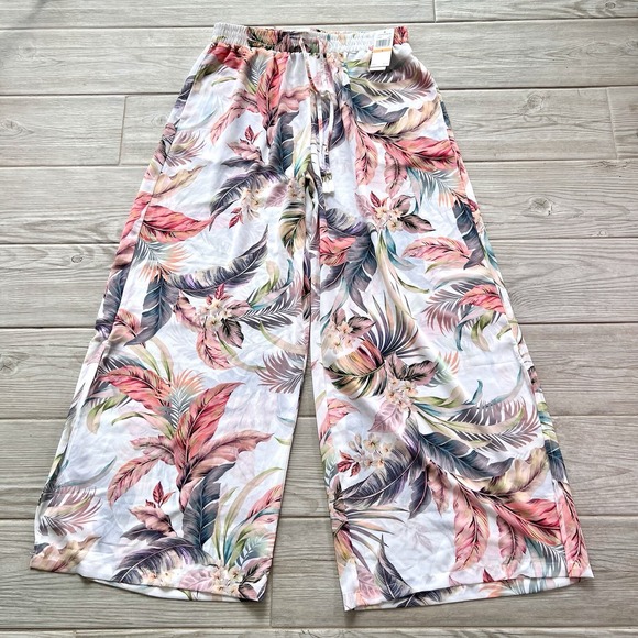 Jantzen Pants - Jantzen Women's Pants Sz S Woven Tie-Waist Wide Leg Cover-Up